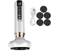 Dermafit Cellulite Massager, 12 Suction Modes Body Sculpting Cellulite Remover Machine, Handheld Cellulite Massages, Effortlessly Sculpt Firmer, Smoother On Belly, Waist, Hips (White)