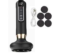 Dermafit Cellulite Massager, 12 Suction Modes Body Sculpting Cellulite Remover Machine, Handheld Cellulite Massages, Effortlessly Sculpt Firmer, Smoother On Belly, Waist, Hips (Black)