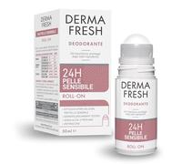 Dermafresh Deodorante Roll-On 24h, 50 ml, Pelle Sensibile, Extra Delicato, Antimacchia, Senza Alcol e Profumo, Dermatologicamente Testato