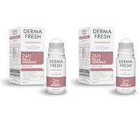 Dermafresh Deodorante Roll-On 24h Pelle Sensibile Antimacchia 50 mL (Confezione da 2)