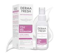 Dermafresh Ipersudorazione Efficace 72H, Deodorante Antitraspirante, Latte Corpo, 100 ml, No Alcol, Antimacchia, Delicato sulla Pelle, Contro Sudorazione e Cattivi Odori, Dermatologicamente Testato