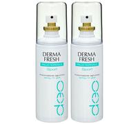 Dermafresh Pelle Normale Sport 2x100 ml Deodorante Spray