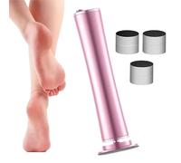 DermaGlide Pro Callus Remover with 60 Sandpaper Pads, Dermaglite Pro Callus Remover for Home, Professional Foot Care Set, Derma Glide Callus Remover (rosa)