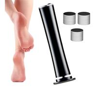 DermaGlide Pro Callus Remover with 60 Sandpaper Pads, Dermaglite Pro Callus Remover for Home, Professional Foot Care Set, Derma Glide Callus Remover (Black)
