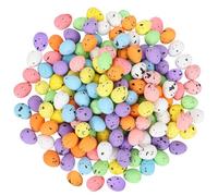 Dermalyx 120 Pezzi Uova di Pasqua Decorative, Uova Pastello Colorate per Riempire, Decorazioni con Uova di Quaglia, Uova in Polistirolo per Cestino Pasquale, Addobbi di P