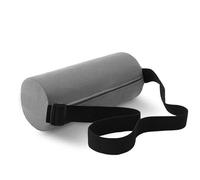 Dermalyx Lendenwirbelstützkissen per sedile ufficiali e auto, cuscino erogonomico lordosi con cintura, cuscino lombare attivo respiro supporto ronco cubetti 32x12 cm (Gri