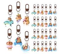 Dermalyx Set Di 30 Portachiavi Capybara, Simpatici Ciondoli Capybara Per Borse, Divertenti Charms Animali, Idee Regalo Per Feste Di Compleanno Bambini, Accessori Per Tasc