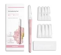 Dermaplane - Rasoio per viso da donna, rasoio di precisione per donne, strumento per dermaplaning, esfoliazione delicata, forma perfettamente le sopracciglia, manico in metallo riutilizzabile con 8
