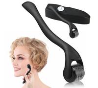 Dermaroller Titanio 0,5 mm per Viso e Capelli, 540 Aghi, Microneedling Professionale a Casa, Stimola Rigenerazione e Crescita, Riduce Rughe, Sicuro ed Efficace, Per Uso Domestico e Cura Personale