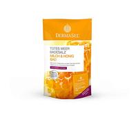 DermaSel, 1 confezione di sali da bagno del Mar Morto in combinazione con latte e miele (etichetta in lingua italiana non garantita)