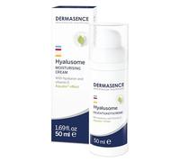 DERMASENCE Hyalusome Moisturising Cream 50 ml, Crema viso Acido Ialuronico antietà, Crema viso antirughe con Olio di Avocado e Burro di Karité, Crema idratante viso leggera