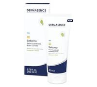 DERMASENCE Seborra Skin Clarifying Body Lotion 200 ml, Crema corpo purificante con 10% Acido Glicolico, Crema urea esfoliante contro impurità e acne, Crema viso e corpo levigante