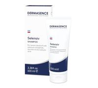 DERMASENCE Selensiv Shampoo, 100 ml - Shampoo per forfora intensa, detersione delicata per cute grassa e desquamata, con olio di tea tree. Vegan.