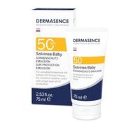 DERMASENCE Solvinea Baby SPF 50 da 75 ml, Crema Solare Bambini con protezione UV-A/B molto elevata, Protezione Solare 50 senza aloni, Protezione solare bambini con neurodermite