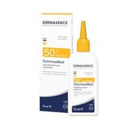 DERMASENCE SolvineaMed - Liquido solare AK LSF50plus, 75 ml, impermeabile, ultra leggero, per il cuoio capelluto con un elevato livello di protezione dai raggi UV, protezione solare senza grasso per