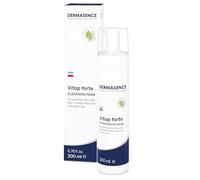 DERMASENCE Vitop forte Cleansing Foam 200 ml, Schiuma viso calmante, Schiuma detergente adatta per soggetti con dermatite atopica, Mousse detergente viso con aloe vera