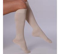 DermaSilk - Calzini a costine a compressione graduata - Classe A (10-14 mmHg) - 1 Paio (XS - Beige)