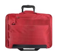 Dermata 2 ruote Trolley business 37 cm Vano porta PC rosso