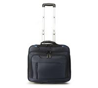 Dermata 2 ruote Trolley business 38 cm Vano porta PC blu