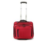 Dermata 2 ruote Trolley business 38 cm Vano porta PC rosso