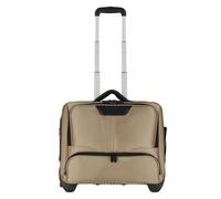 Dermata 2 ruote Carrello business 41 cm Scomparto per laptop color oro