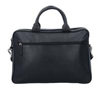 Dermata Cartella in pelle con scomparto per laptop da 40 cm schwarz (2838-schwarz)