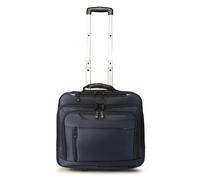 Dermata Trolley business a 2 ruote 42 cm Scomparto per laptop blu