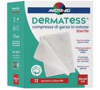 Garza Idrofila Dermatess Cotone 36x40 12 Pezzi