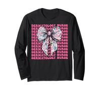 Dermatologia Infermiera Derm Girl Coquette Bow Nastro Rosa Maglia a Manica