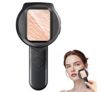 Dermatoscopio analizzatore digitale della pelle con schermo IPS da 2,8", ingrandimento 100X e fotocamera da 16 MP, osservazione della pelle e del cuoio capelluto multi-LED, controllo della pelle