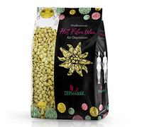 Dermawax 1 kg Perle di Cera Cioccolato Bianco per Pelli Sensibili - Cera Senza Strisce per Depilazione Professionale di Viso, Gambe, Bikini e Corpo - Made in Italy (1 kg, Cioccolato bianco)