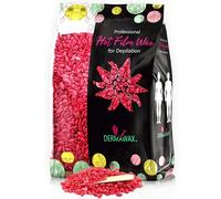 Dermawax 1 kg Perle di Cera Rosa - Cera Professionale Made in Italy - Depilazione Indolore per Donna e Uomo - Ideale per Viso, Corpo, Gambe, Bikini e Zona Intima - Qualità Premium (1 kg, Black Rosa)