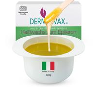 Dermawax 300 grammi Vaso di Cera Depilatoria a Caldo- Riscaldamento in microonde