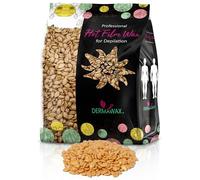 Dermawax 500g Perle di Cera Dorata Professionale per Depilazione a Cera Calda - Senza Strisce, Per Tutti i Tipi di Pelle e Per I Peli Più Corti e Duri - Made in Italy (0,5 kg, Black Gold)