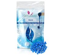 Dermawax 800g Perle di Cera Azure Vegan per Depilazione Professionale - Brazilian Waxing, Zona Intima, Bikini, Ascelle, Schiena - Senza Strisce - Ideale per Professionisti e Avanzati (0,8 kg, Azure)