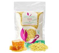 Dermawax1 kg Perle di Cera al Miele - Depilazione Professionale per Zone Ampie (Gambe, Schiena, Bikini) e Zona Intima - Applicazione Rapida Senza Strisce - Made in France (1 kg, Miele)