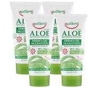 Dermo-Gel Multiattivo ALOE, Per La Protezione Della Pelle, Dona Sollievo Alla Pelle In Tutti i Casi Di Disquilibrio e Fastidio Cutaneo. 98% Aloe Vera 150ml (4 Unità)