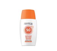 Dermolab - Fluido Protezione Solare Viso e Collo SPF 50+ con Acido Ialuronico, Anti Macchia per Pelli Chiare e Delicate, Contrasta Invecchiamento Cutaneo e Raggi UVA, Resistente all'Acqua, 40ml