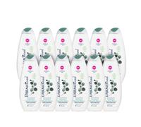 Dermomed, Bagnodoccia Muschio Bianco, Rispetta la Pelle Rendendola Profumata e Morbida, con Acido Ialuronico, 100% Made in Italy, pH 5.5, Dermatologicamente Testato, 12 Confezioni 650 ml