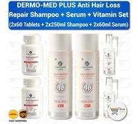 Dermomed Clinical Shampoo Siero e Multivitaminico Set 2 x (250 ml + 60 ml + 6...