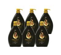 Dermomed, Crema di Sapone Mani Olio Argan, Rispetta la Pelle Rendendola Profumata e Morbida, con Acido Ialuronico, pH Neutro, Made in Italy, Dermatologicamente Testato, 6 Dispenser da 1L