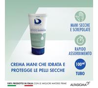 DERMON CREMA IDRATANTE MANI Effetto Barriera 100ML, MADE IN ITALY, Formato Viaggio, Profumazione Piacevole, con Aloe Vera e Burro di Karite, Protegge la Pelle dagli Agenti Esterni