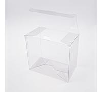 Dermonem 10 pezzi 14 x 8 x 12,4 cm per PTCG per carte TCG trasparente Booster Box PET custodia protettiva antigraffio in plastica trasparente display per carte collezionabili