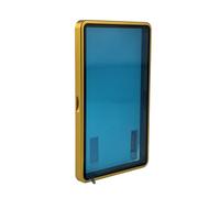 Dermonem Graded Card Protector con telaio in metallo, custodia magnetica in vetro per lastre BGS, scatola di immagazzinaggio per display UV e antigraffio Sport Gaming(Oro ricco)