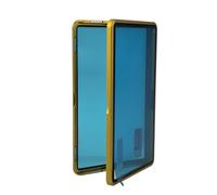 Dermonem Graded Card Protector con telaio in metallo, custodia magnetica in vetro per lastre PSA, scatola di immagazzinaggio per display UV e antigraffio Sport Gaming(Oro ricco)
