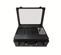 Dermonem Scatola di immagazzinaggio per carte da collezione PSA a 4 file con copertura trasparente organizer protettivo per collezioni di carte sportive