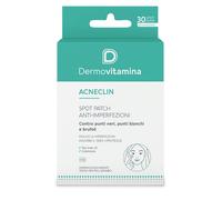 Dermovitamina Spot Patch Anti-imperfezioni - Acneclin - Patch Brufoli - Pimple Patch - Trattamento Localizzato Acne, Brufolo e Punti Neri - Riduce le imperfezioni - Assorbe il Sebo - 30 pezzi