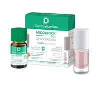 Dermovitamina - Micoblock 3in1 Onicomicosi Gel 7ml e Smalto Nude 5ml | Soluzione