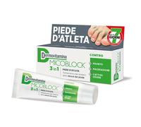 Dermovitamina Micoblock 3in1 Crema Piede d'Atleta - Trattamento dei Sintomi delle Micosi del Piedi - Contro Prurito, Macerazione e Cattivo Odore - Rapida Asciugatura - Senza Acetone - 30 ml