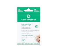 Dermovitamina - Micoblock Onicomicosi Cerotti - Confezione da 12 Patch | Contro la Diffusione della Micosi - Efficacia 12 Giorni - Per Unghie di Mani e Piedi - Urea 40%